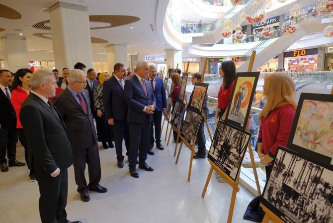 “Geçmişten Bugüne Hilalin Yolculuğu” Resim Sergisi Açıldı