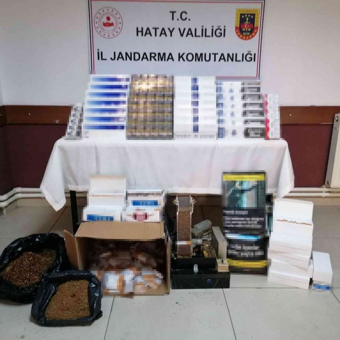 İ̇skenderun’da Kaçak Sigara Ve Tütün Operasyonu