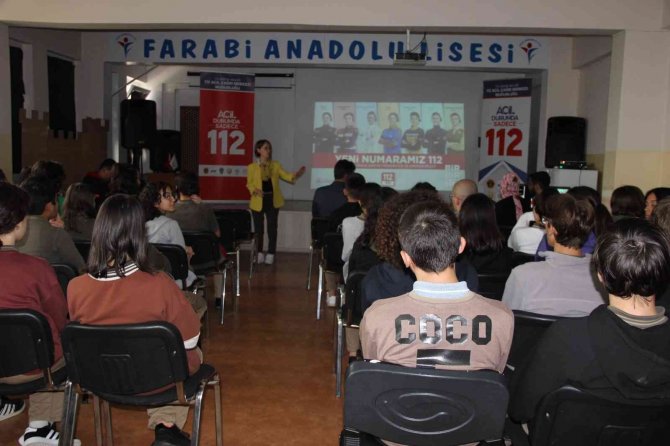 Okullarda 112 Acil Çağrı Tanıtımları Başladı