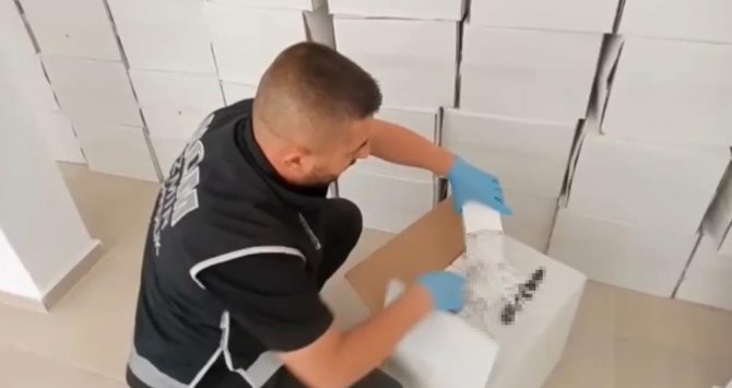 Bir Haftada Ele Geçirilen Kaçak Makaron Sayısı Rekor Seviyeye Ulaştı
