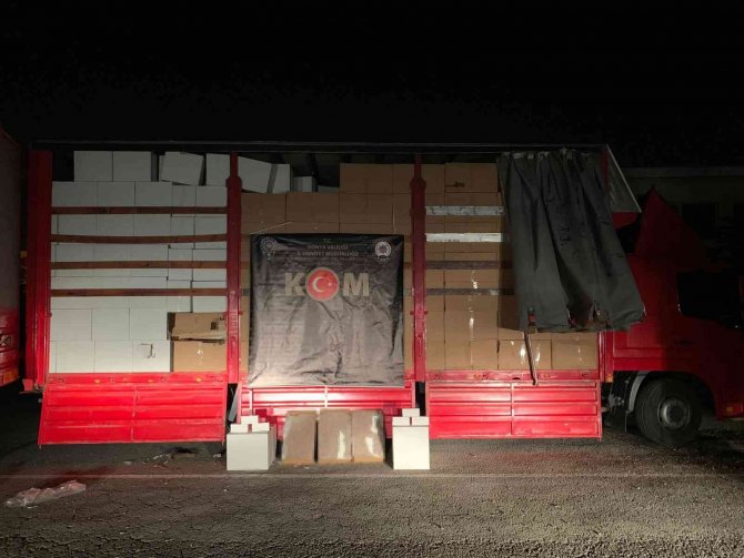 Konya’da 6 Milyon 900 Bin Adet Sigara Ve Makaron Ele Geçirildi