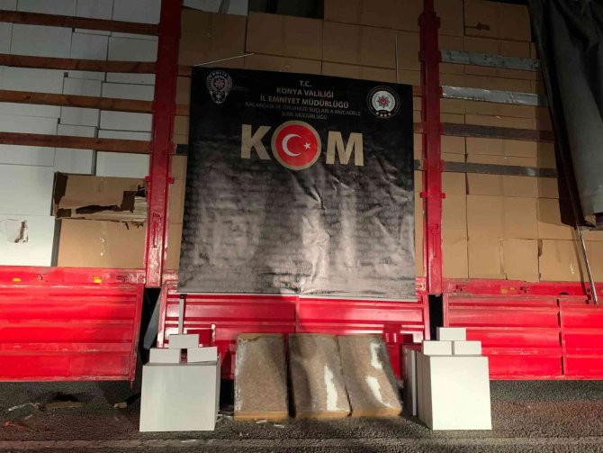 Konya’da 6 Milyon 900 Bin Adet Sigara Ve Makaron Ele Geçirildi