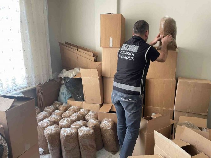 İ̇stanbul’da Büyük Operasyon: Piyasa Değeri 33 Milyon Olan Kaçak Tütün Ele Geçirildi