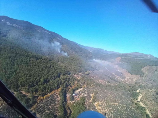 Kazdağlarında Orman Yangını Başladı