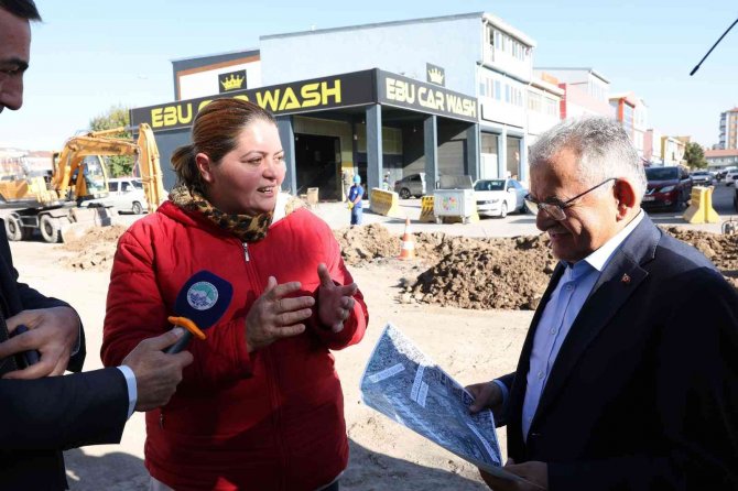 Başkan Büyükkılıç’tan Yol Yapım Çalışmalarına Yakın Takip