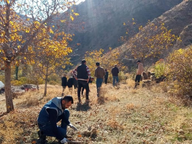 Gurbette Yaşayan İ̇spir Ve Pazaryolu’lardan Hemşerilerine Ceviz Ve Badem Tohumu Desteği