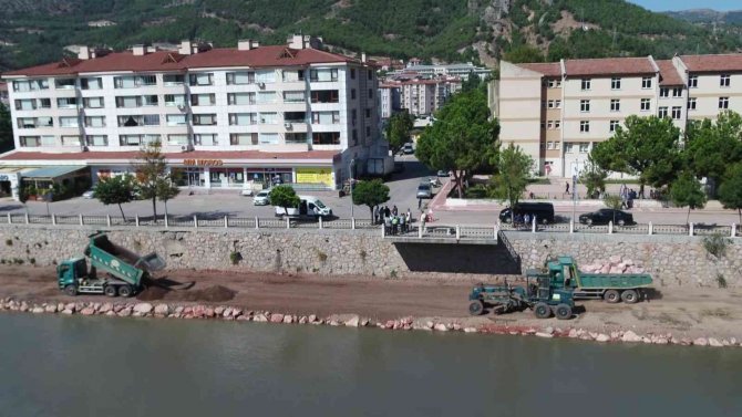 Yeşilırmak’ı Cazibe Merkezine Dönüştürecek Proje Havadan Görüntülendi