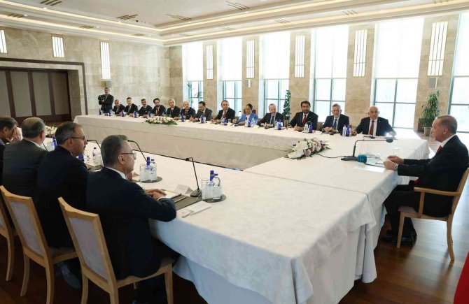 Cumhurbaşkanı Erdoğan, Tff Başkanı Büyükekşi’yi Kabul Etti