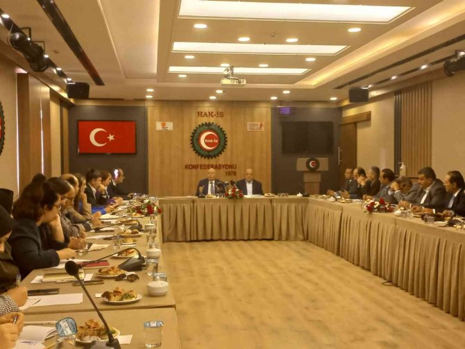 Hak-i̇ş Başkanı Arslan, Cgtl Başkanı El-asmar’ı Ağırladı