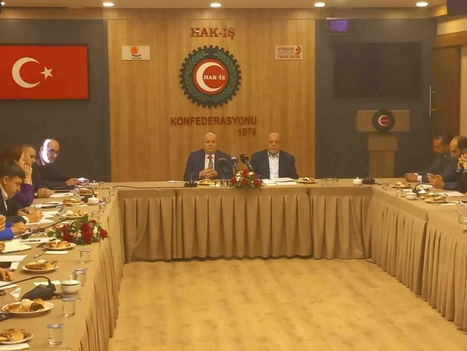 Hak-i̇ş Başkanı Arslan, Cgtl Başkanı El-asmar’ı Ağırladı