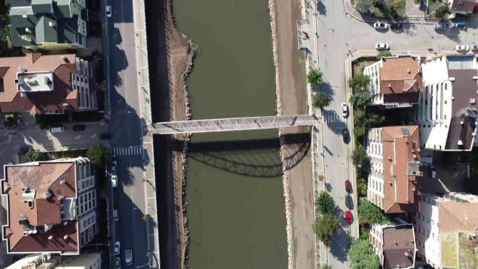 Yeşilırmak’ı Cazibe Merkezine Dönüştürecek Proje Havadan Görüntülendi