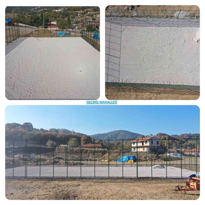 İ̇vrindi’de Halı Saha İnşaatları Tamamlanıyor