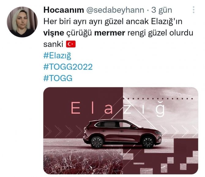 Rengi Ve Dokusuyla Dünyada Tek Olan ’Elazığ Vişne Mermeri’nde Togg Talebi