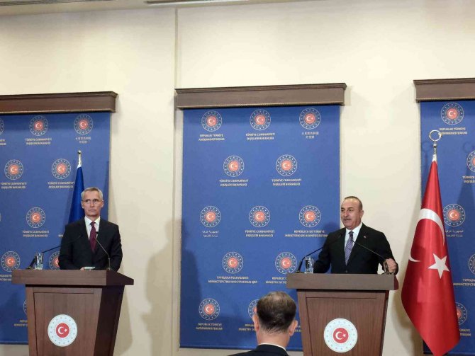 Dışişleri Bakanı Çavuşoğlu Nato Genel Sekreteri Stoltenberg İle Bir Araya Geldi