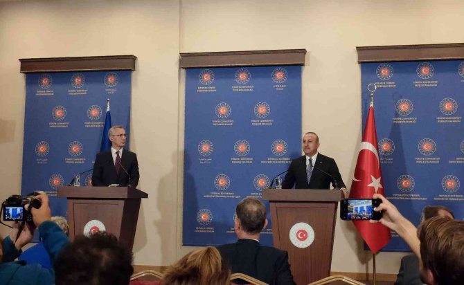 Dışişleri Bakanı Çavuşoğlu Nato Genel Sekreteri Stoltenberg İle Bir Araya Geldi