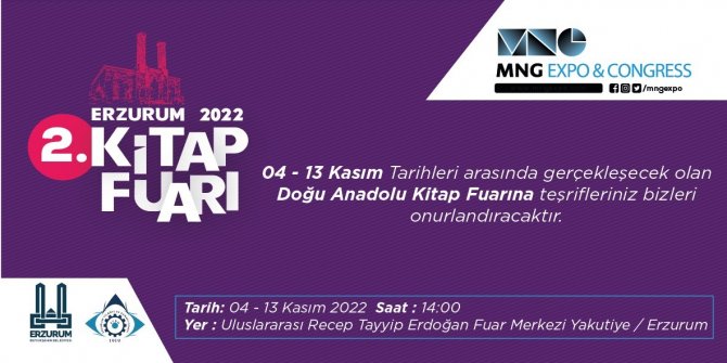Edebiyat Dünyasının Kalbi, Erzurum Mng Expo Kitap Fuarı’nda Atacak