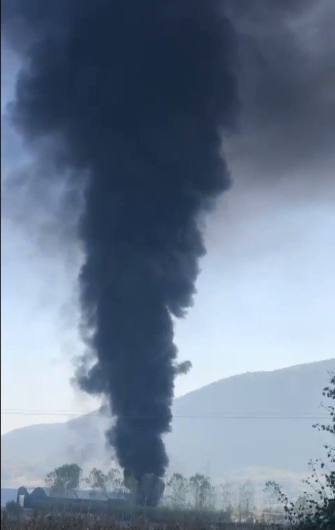 Geri Döşüm Deposunda Yangın