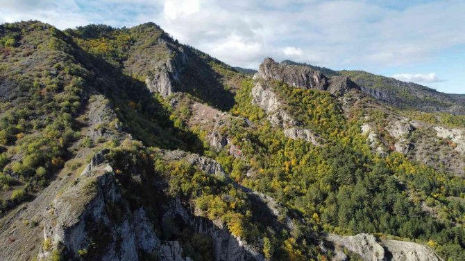 Kastamonu’da Sonbahar Manzarası Dron İle Görüntülendi