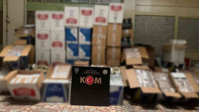 Konya’da Kaçak Sigara Ve Tütün Operasyonu: 1 Gözaltı