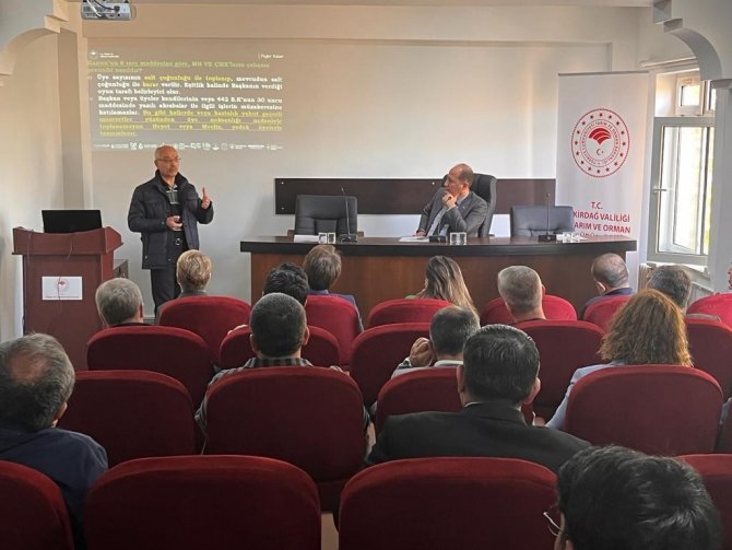 Tekirdağ’da Çiftçi Mallarının Korunması Eğitimi