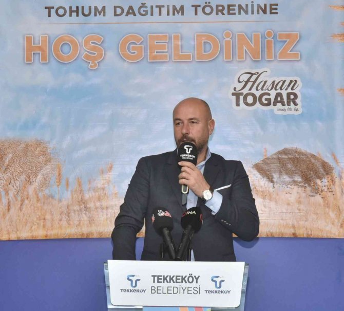 Tekkeköy’den Çiftçilere Tohum Desteği