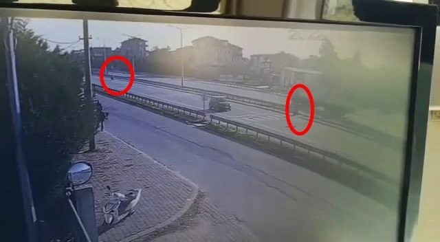 2 Kişinin Hayatını Kaybettiği Motosiklet Kazası Kamerada