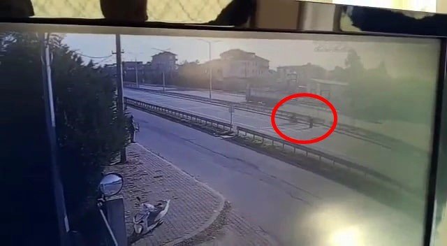 2 Kişinin Hayatını Kaybettiği Motosiklet Kazası Kamerada