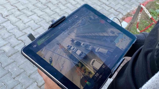 Dronlu Denetimde Kırmızıda Geçene 427 Lira Ceza