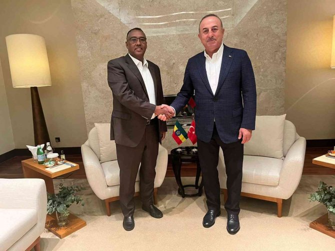 Çavuşoğlu, Ab Yüksel Temsilcisi Borrel İle Etiyopyalı Ve Ürdünlü Mevkidaşıyla Görüştü