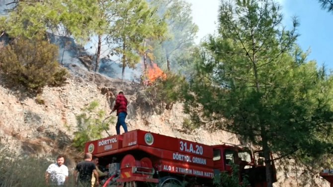 Dörtyol’da Çıkan Orman Yangını Söndürüldü