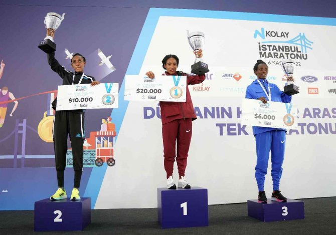 44. İ̇stanbul Maratonu’nda Kazananlar Ödüllerini Aldı