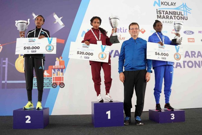 44. İ̇stanbul Maratonu’nda Kazananlar Ödüllerini Aldı