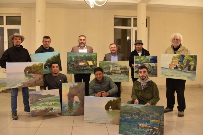 Doğal Güzellikler Tuvallere Yansıttılar