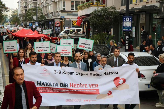 Organ Bağışına Dikkat Çekmek İçin Yürüdüler