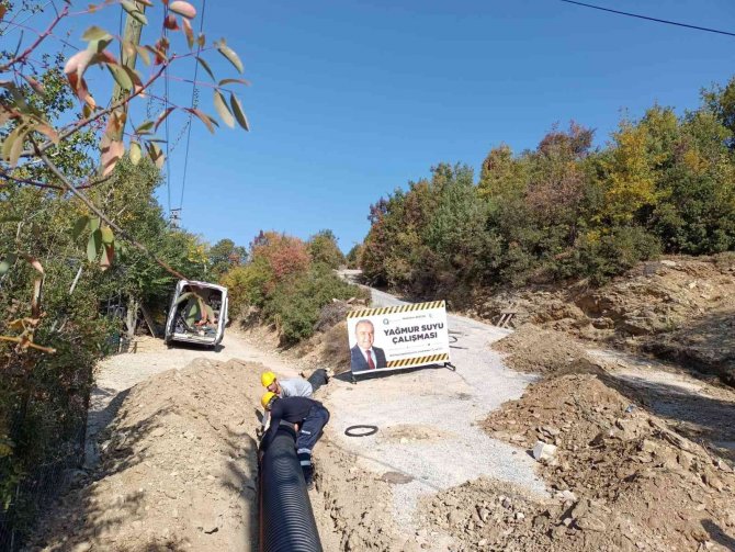 Asat’tan İ̇bradı’da Yağmur Suyu Çalışması