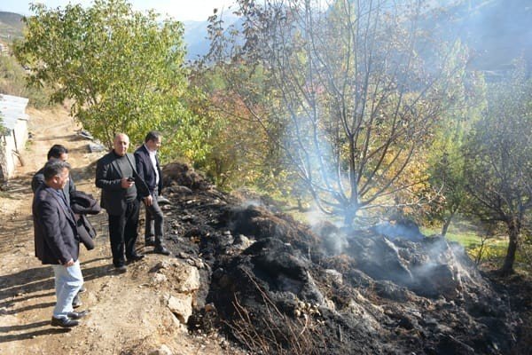 Şemdinli’de 7 Bin Bağ Ot Ve 13 Ton Saman Kül Oldu