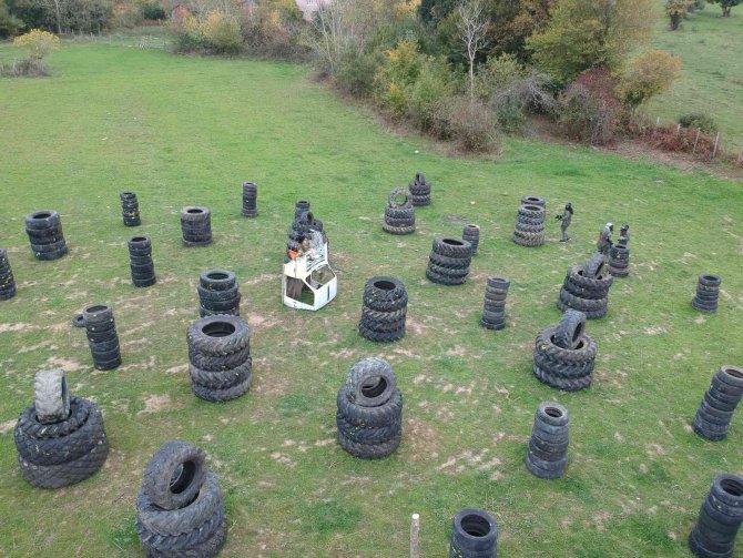 Sinop’ta Üniversite Öğrencilerinden Paint Ball Maçı