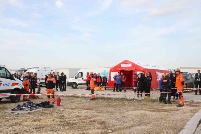 Yerel Düzey Kentsel Arama Kurtarma Tatbikatı Yapıldı