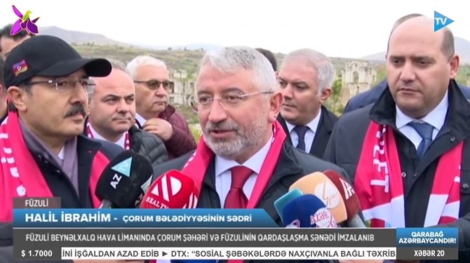 Çorum, Fuzuli İle Kardeş Şehir Oldu