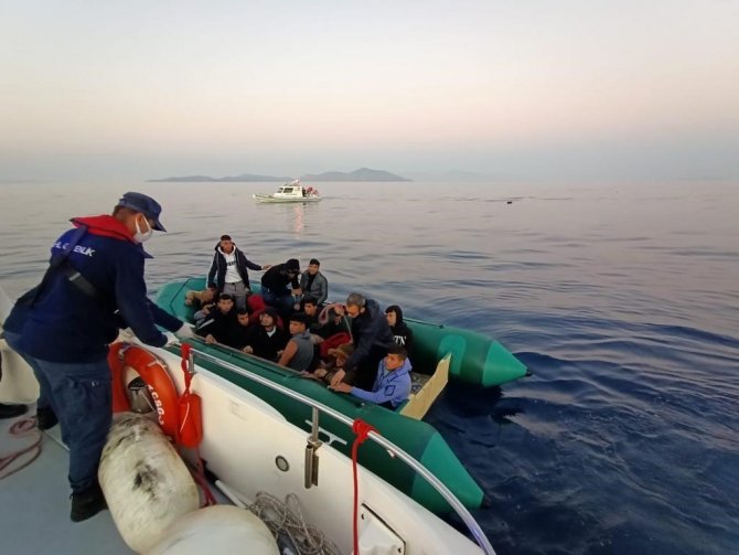 Bodrum Açıklarında 18 Düzensiz Göçmen Yakalandı, 65 Düzensiz Göçmen Kurtarıldı