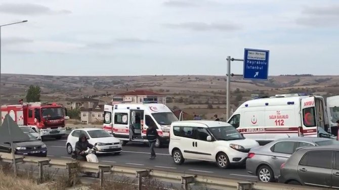 Tekirdağ’da Trafik Kazası: 3 Yaralı