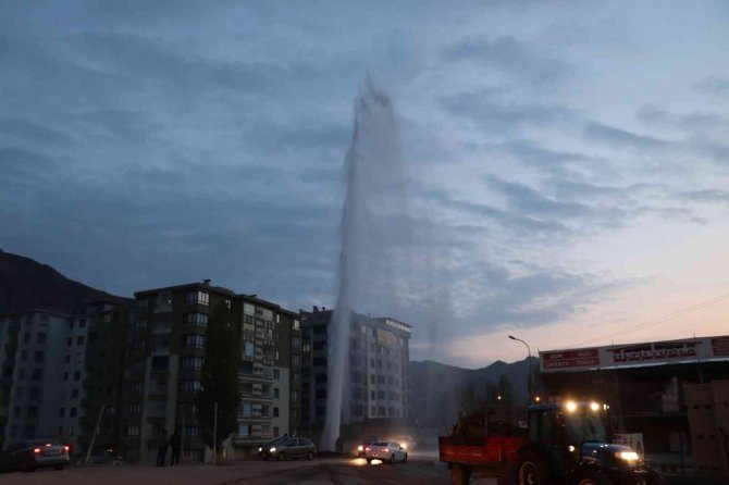 Doğal Gaz Boru Hattının Havasını Tazyikli Su İle Aldılar