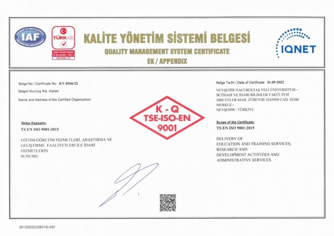 Nevü ‘Sağlıklı Ve Güvenli Kampüs’ Belgesini 2. Kez Aldı
