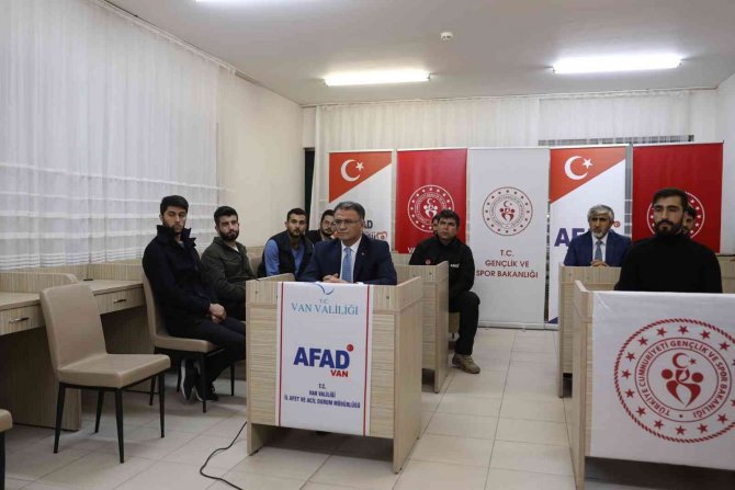Van’daki Kyk Yurtlarında Deprem Tatbikatları Yapıldı