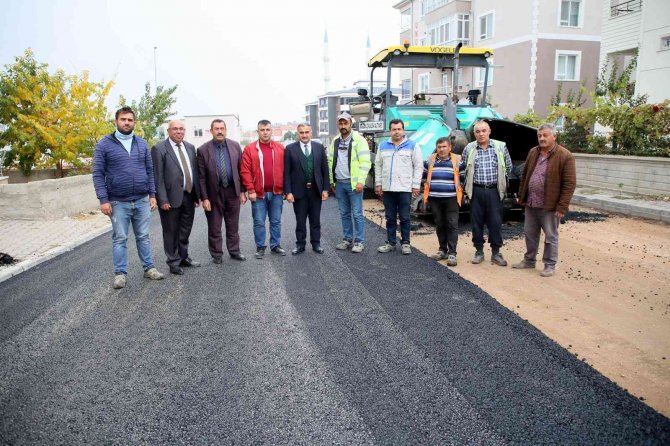 Başkan Cabbar Asfalt Çalışmalarını İ̇nceledi