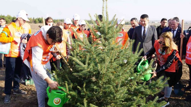 Edirne’de 8 Ayrı Noktada 32 Bin Fidan Toprakla Buluştu