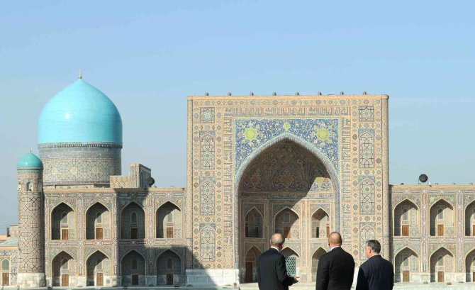 Cumhurbaşkanı Erdoğan, Semerkant’ta Ağaç Dikme Törenine Katıldı