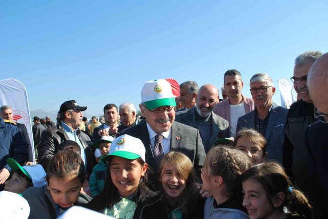 İ̇zmir’de 42 Bin Fidan Toprakla Buluştu