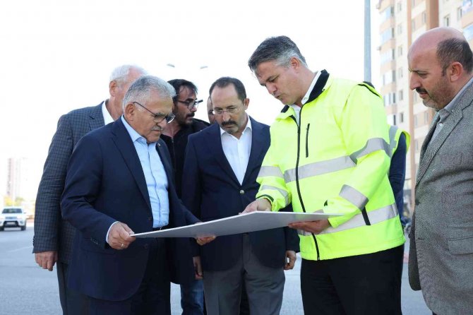 Büyükkılıç’tan Sivas Bulvarı’nı Kocasinan Bulvarı’na Bağlayacak Yolda İnceleme