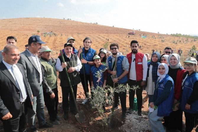 Şanlıurfa’da Binlerce Fidan Toprakla Buluşturuldu